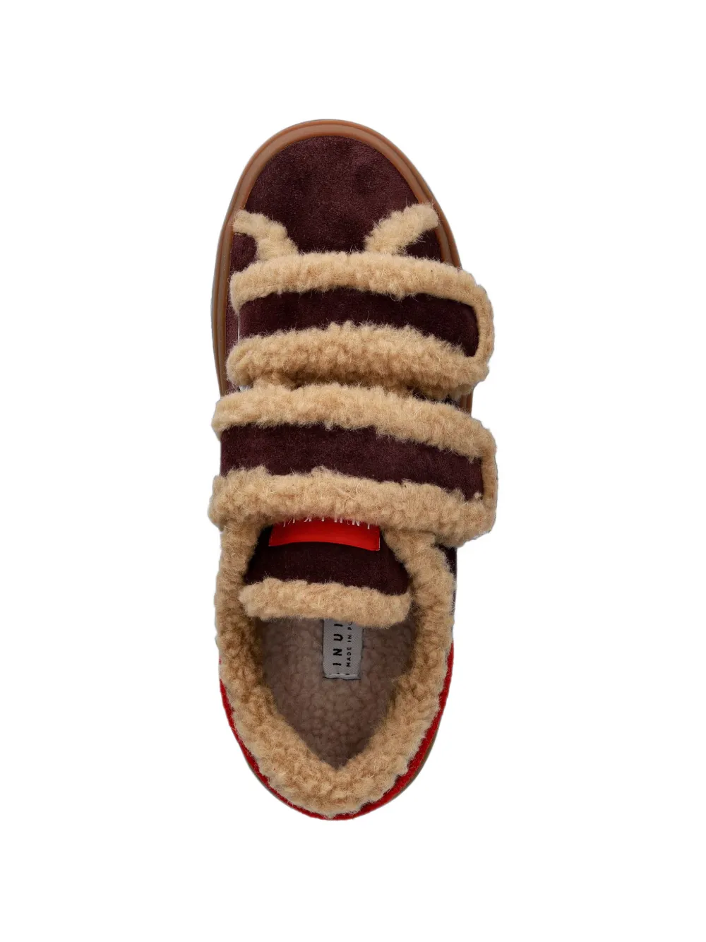 Inuikii Lila touch-strap sneakers Bruin