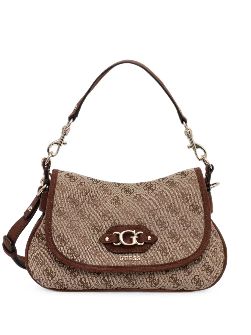 GUESS USA Samantha monogram-print shoulder bag - Toni neutri
