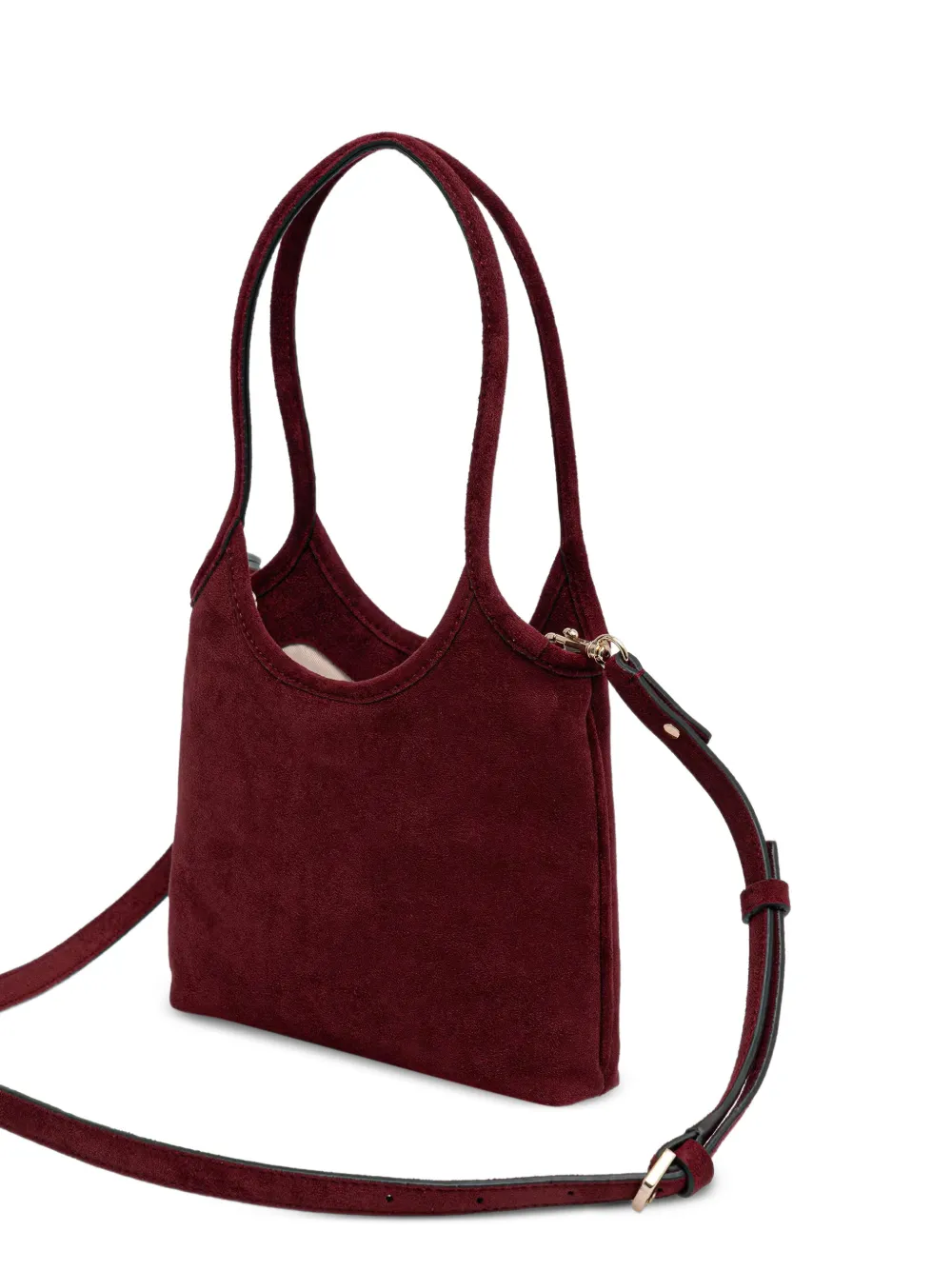 GUESS USA mini Samantha logo-plaque shoulder bag Rood