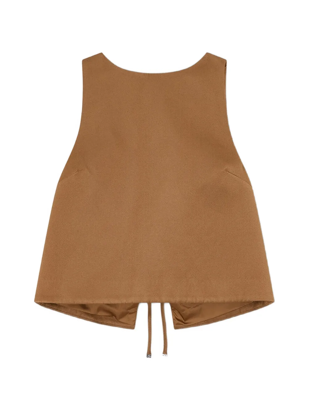 GANNI Top van bruin twill