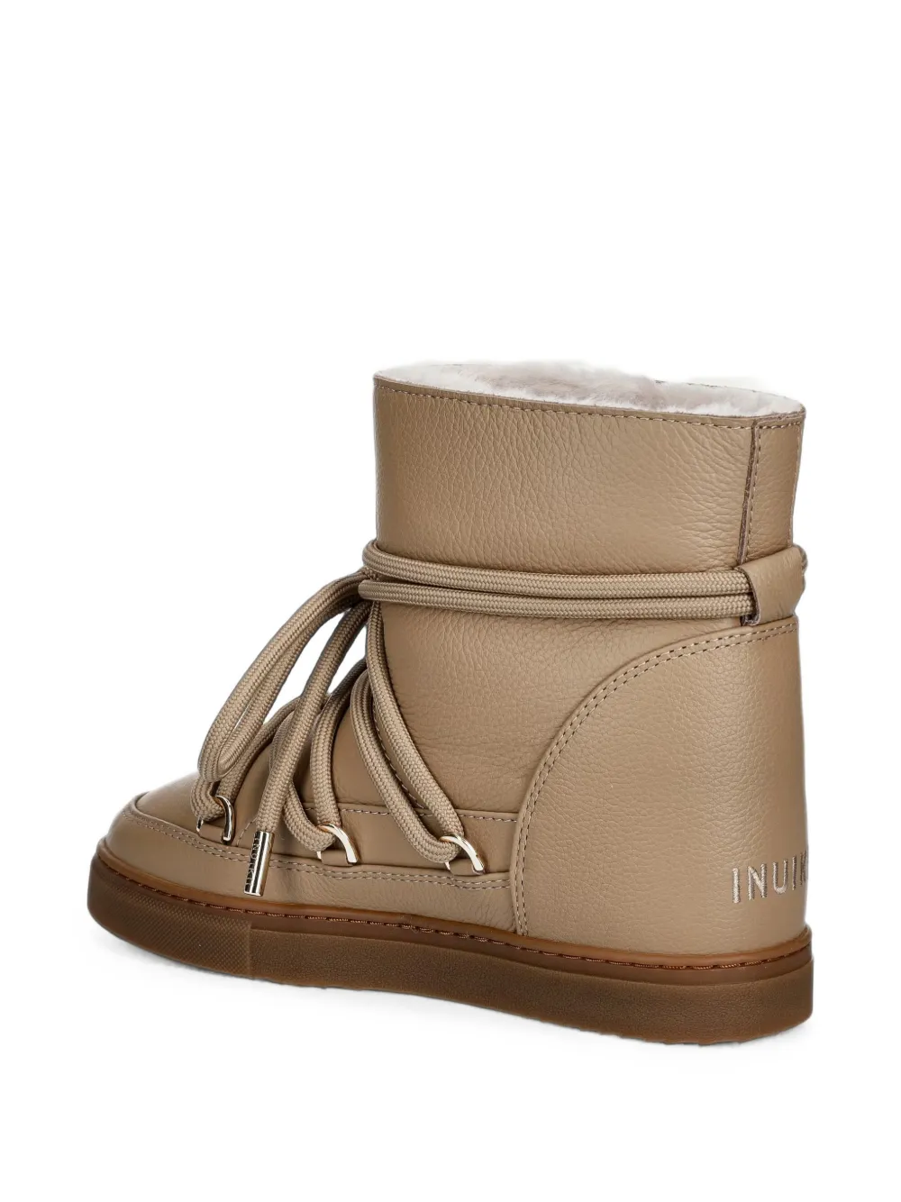 Inuikii lace-up ankle boots Beige