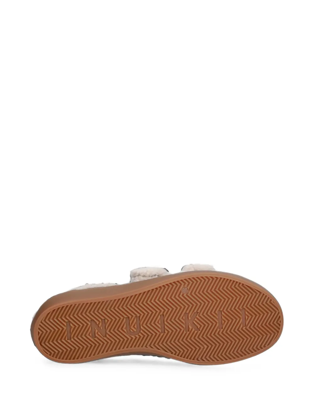 Inuikii shearling-trim buckle-fastening sneakers Bruin
