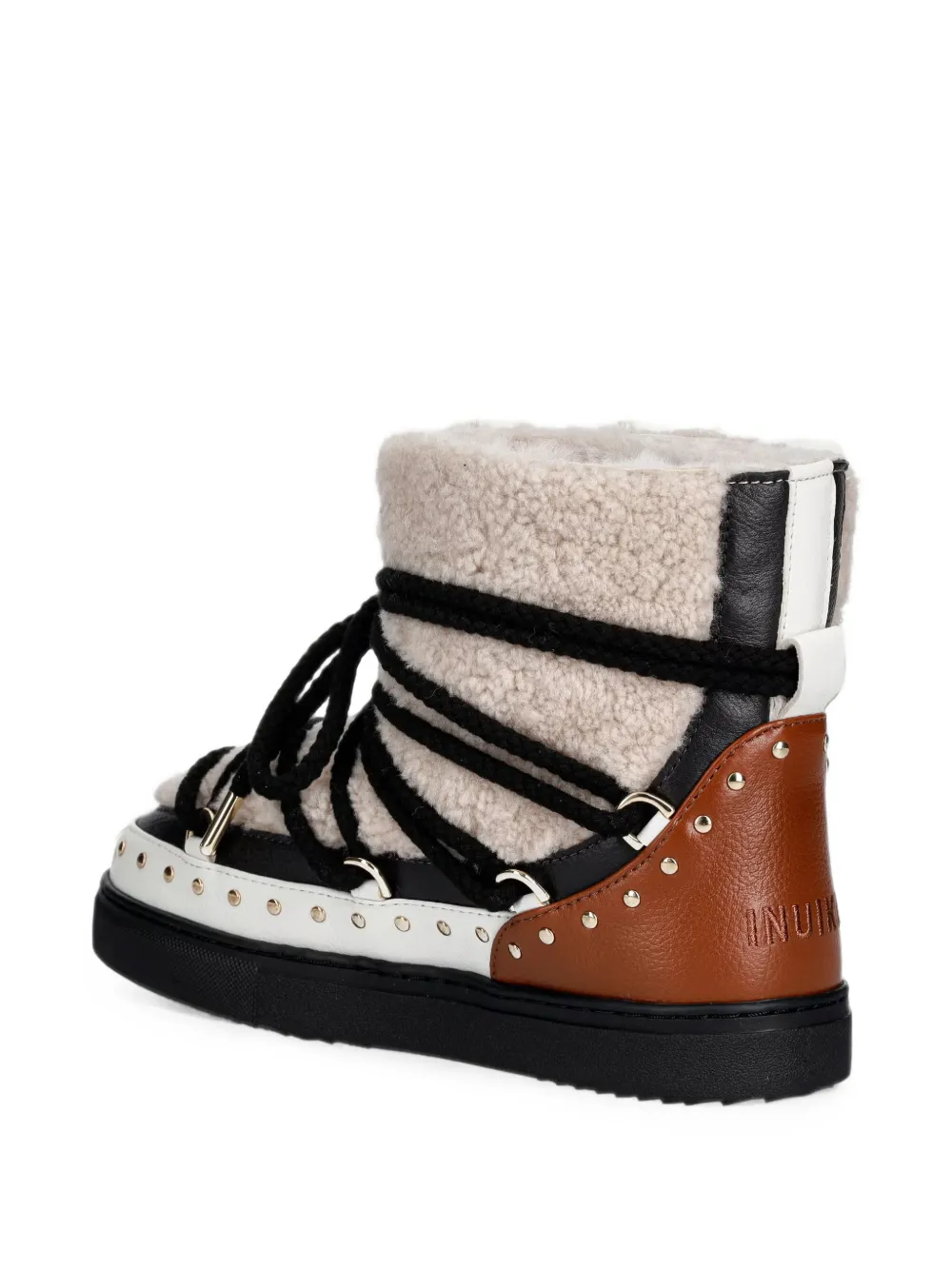Inuikii Curly Rock studded ankle boots Beige