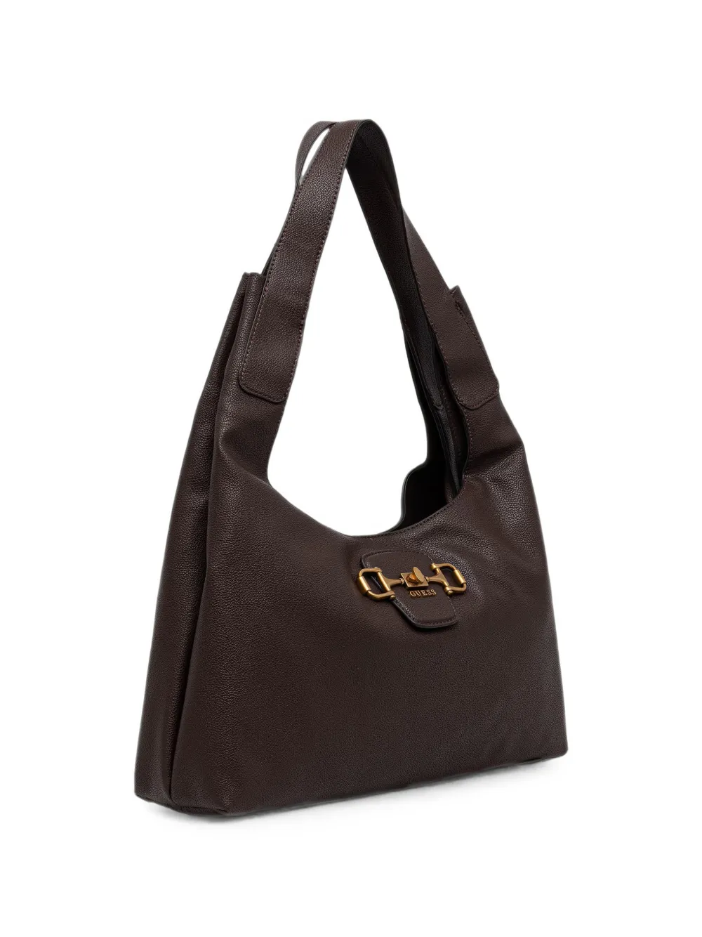 GUESS USA Sunset schoudertas met horsebit-detail Bruin
