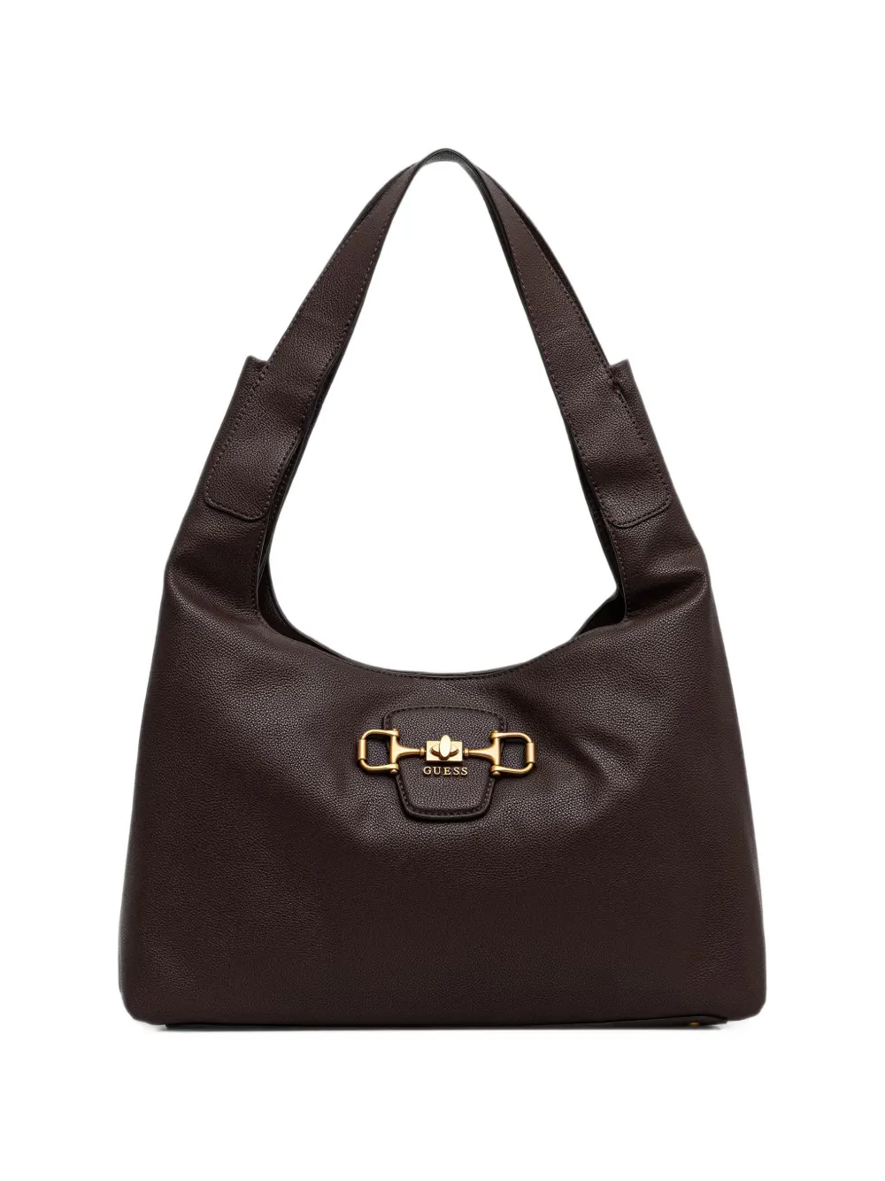 GUESS USA Sunset horsebit-detail shoulder bag - Marrone