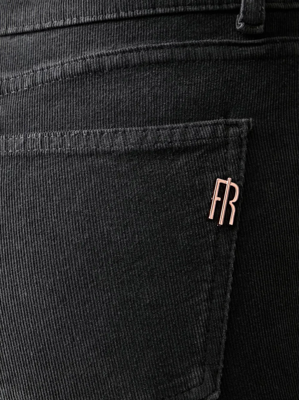 FRACOMINA Ribfluwelen broek in skinny-fit Grijs