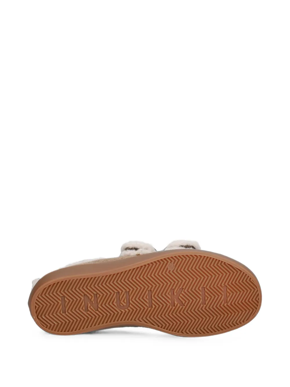 Inuikii shearling-trim touch-strap sneakers Bruin