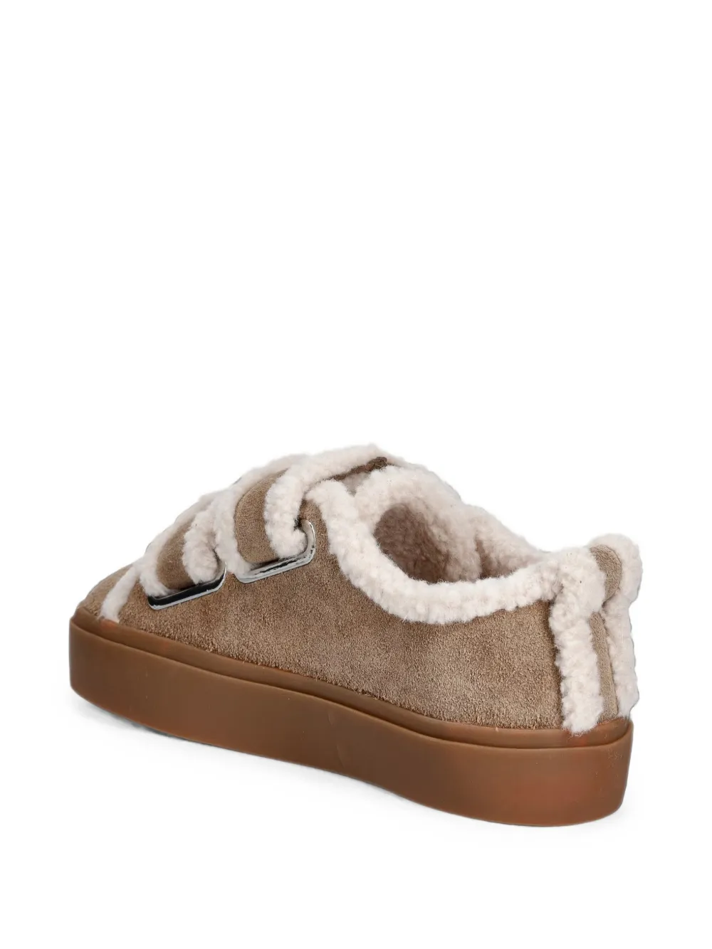 Inuikii shearling-trim touch-strap sneakers Bruin