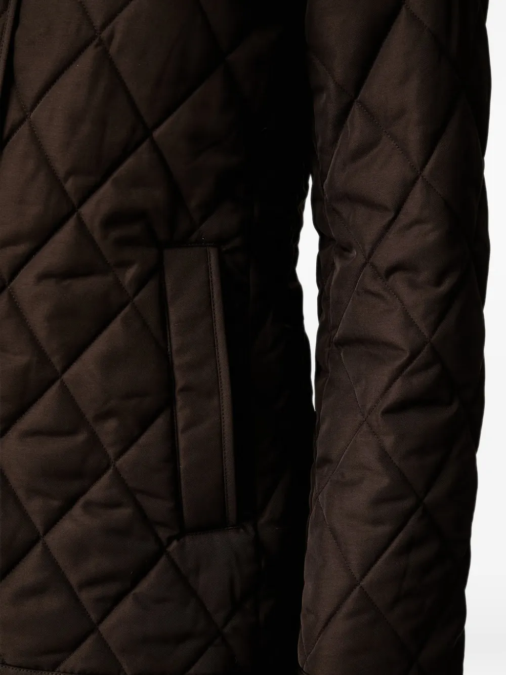 Gant Gewatteerd jack met ribfluwelen kraag Bruin