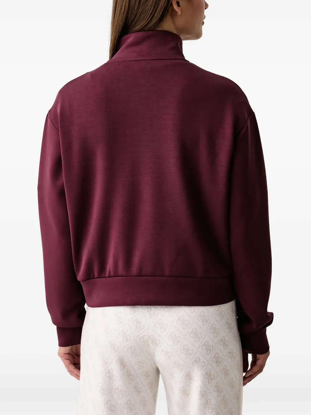 GUESS USA Hoodie met logoplakkaat Rood