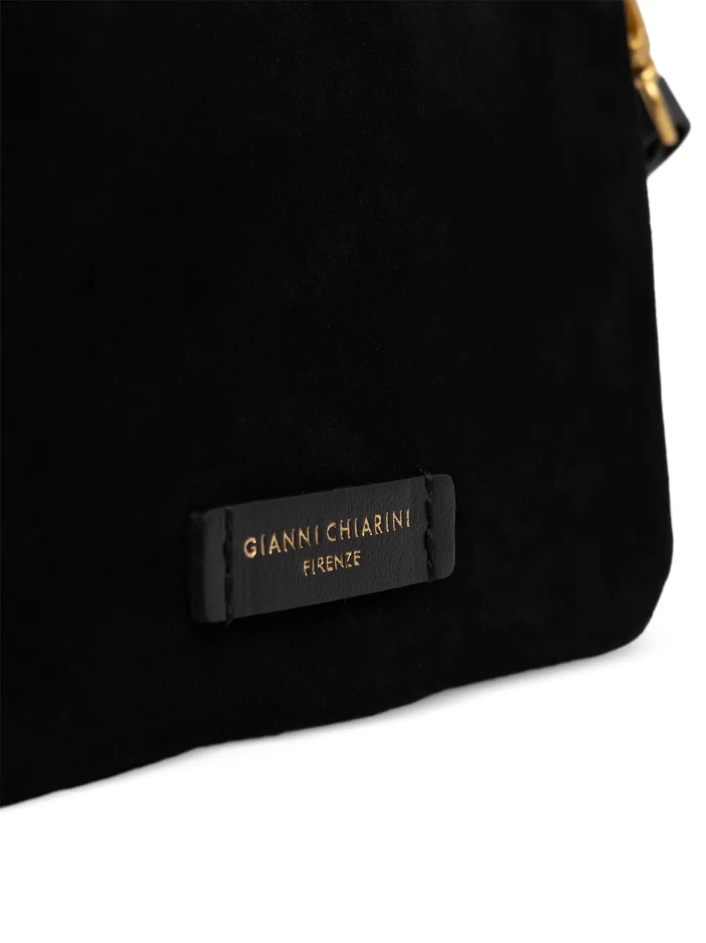 GIANNI CHIARINI Nora suède leren schoudertas Zwart