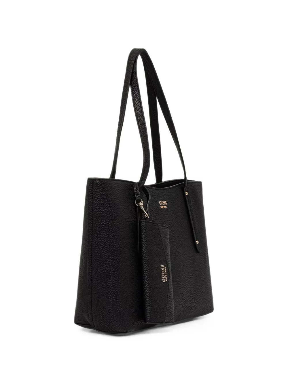 GUESS USA Brenton pebbled-texture tote bag - Nero