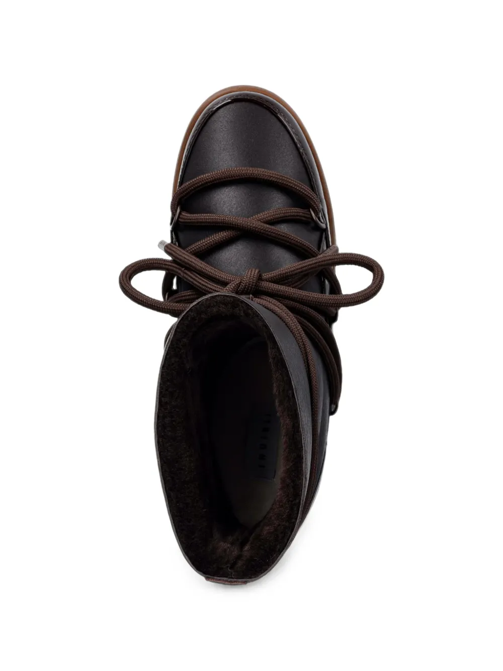 Inuikii patent-leather lace-up boots Bruin