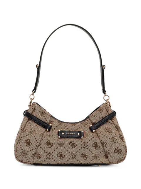 GUESS USA Dorothy monogram-print logo-plaque shoulder bag