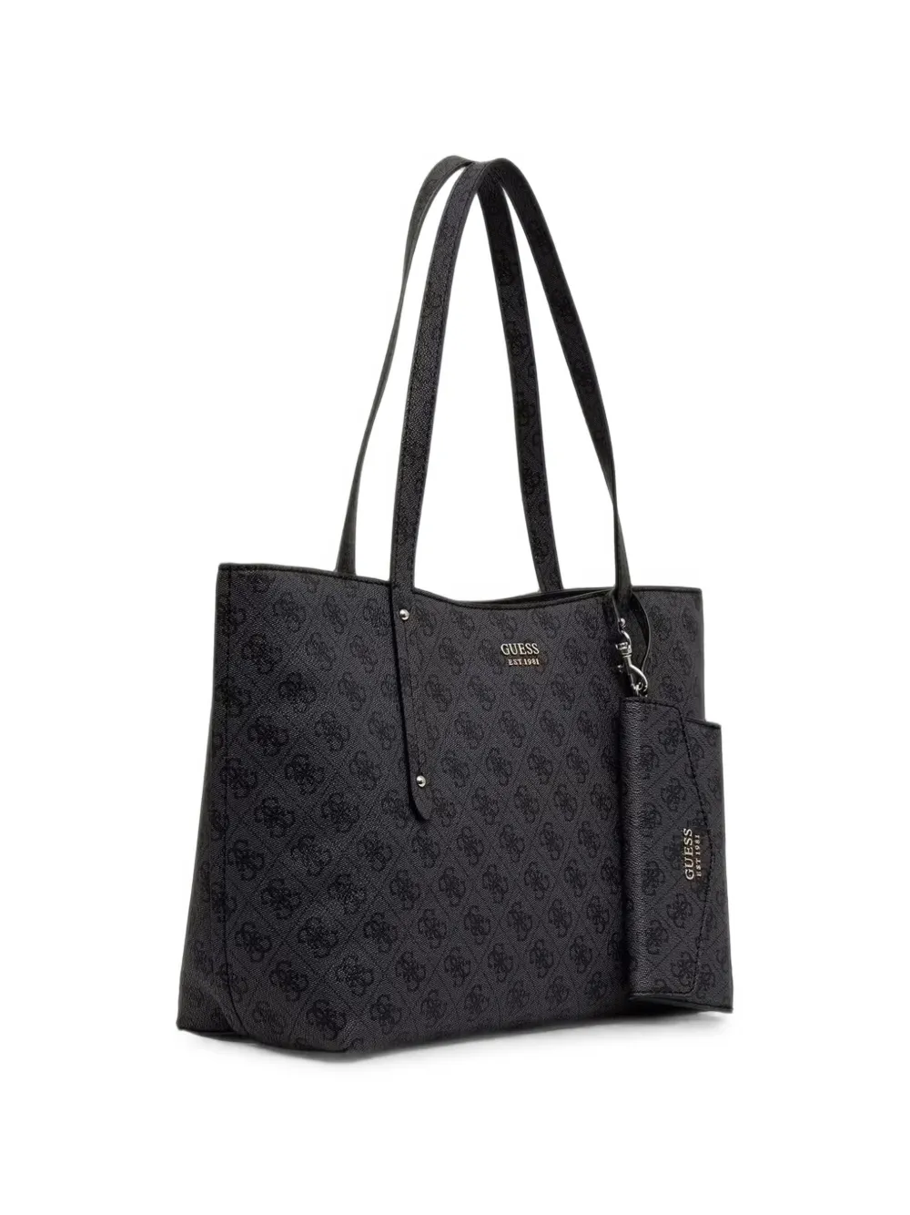 GUESS USA Brenton shopper met monogramprint Grijs