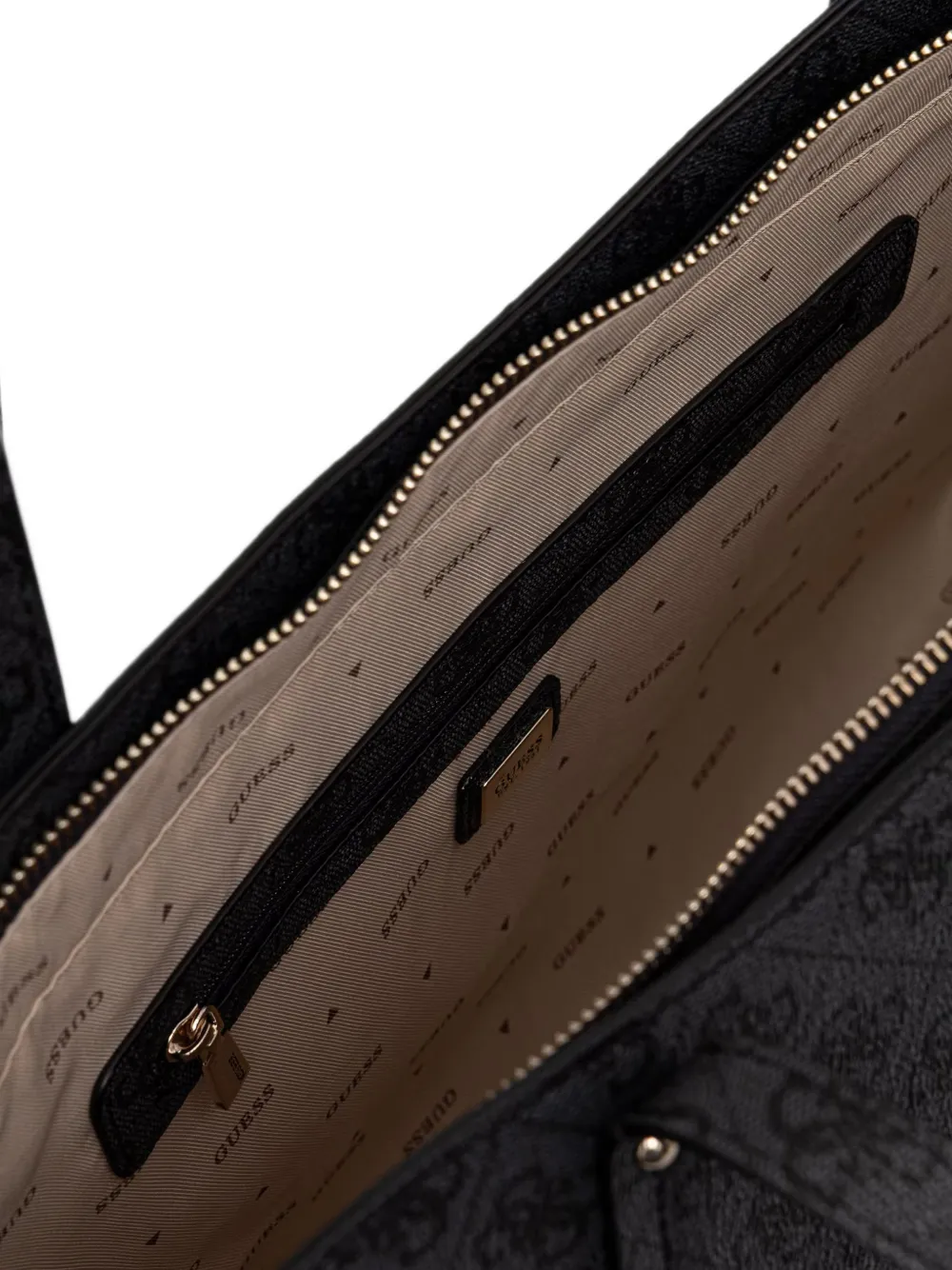 GUESS USA Brenton shopper met monogramprint Grijs