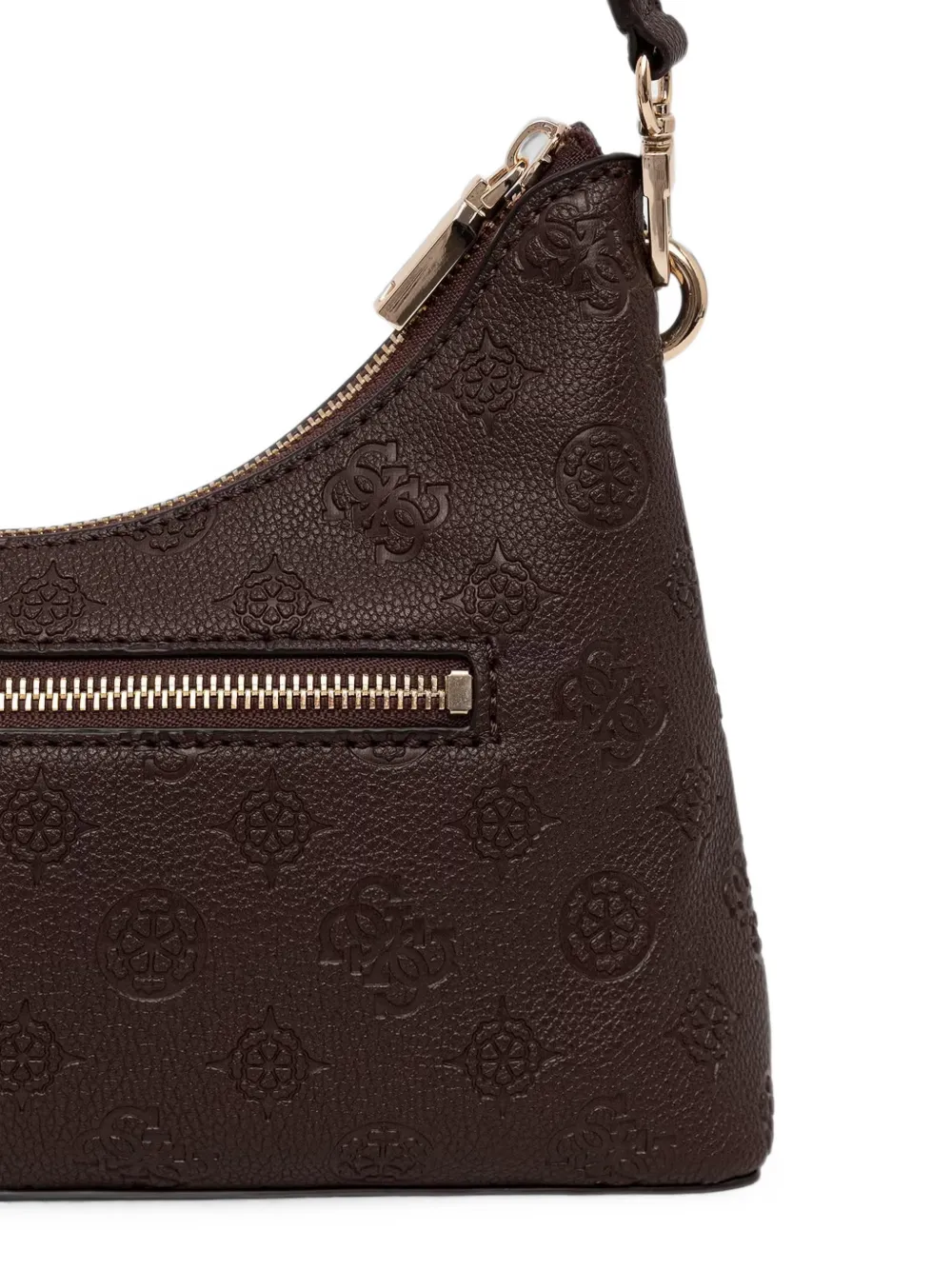 GUESS USA Blake schoudertas met logo-reliëf en zakdetail Bruin