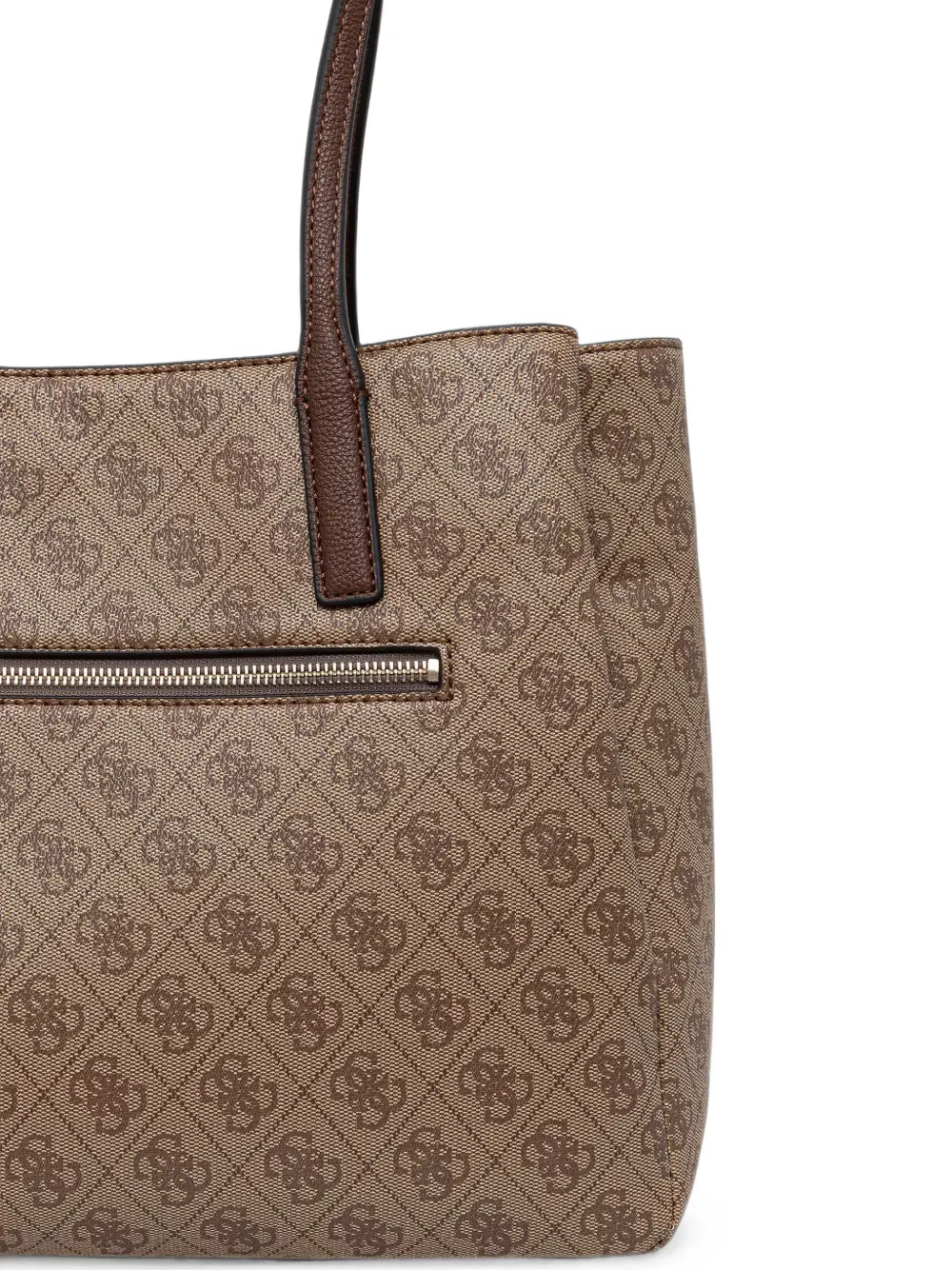 GUESS USA Noelle II logo-print bag-charm tote bag Beige