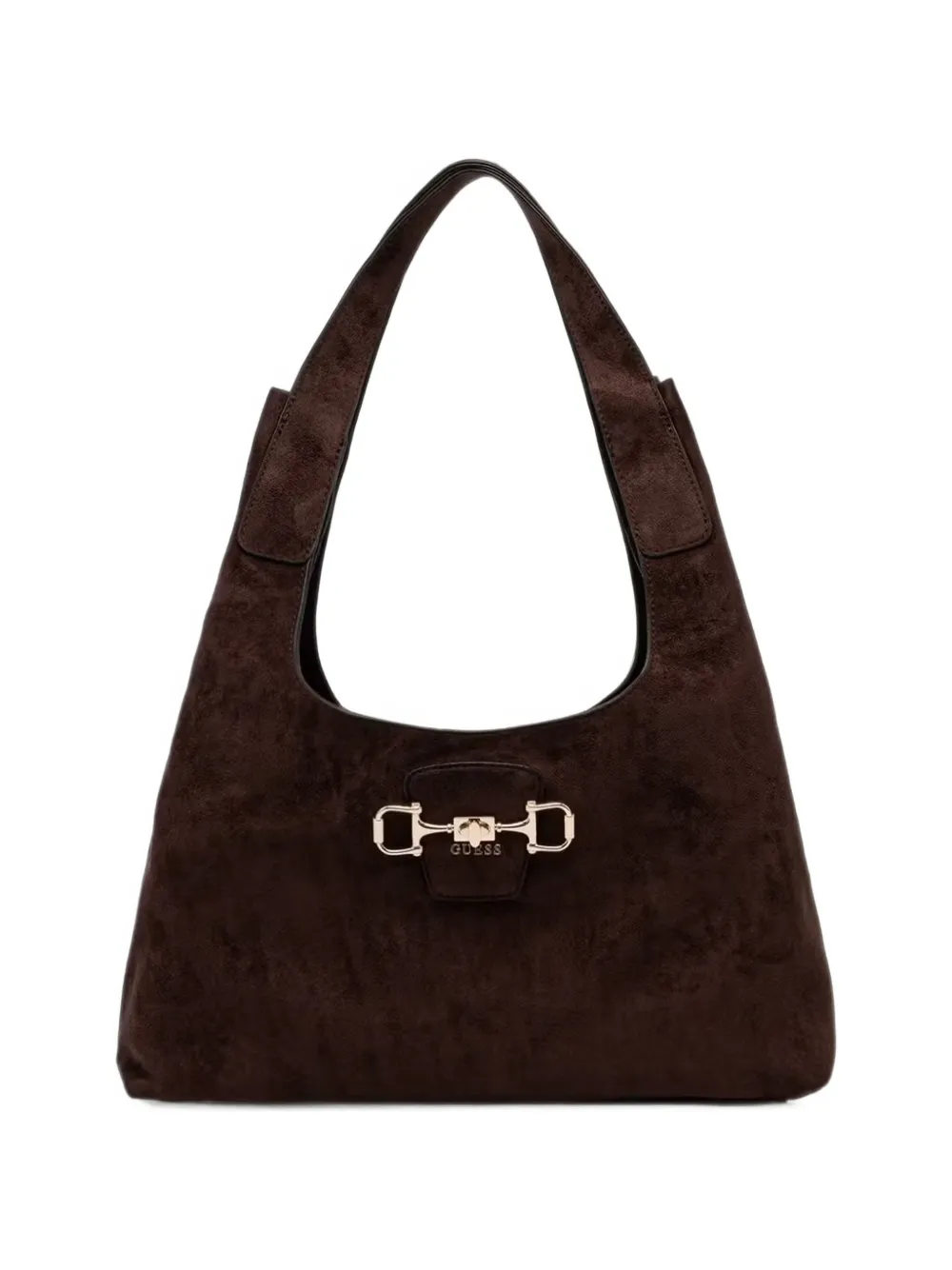 GUESS USA Sunset horsebit-detail shoulder bag - Marrone
