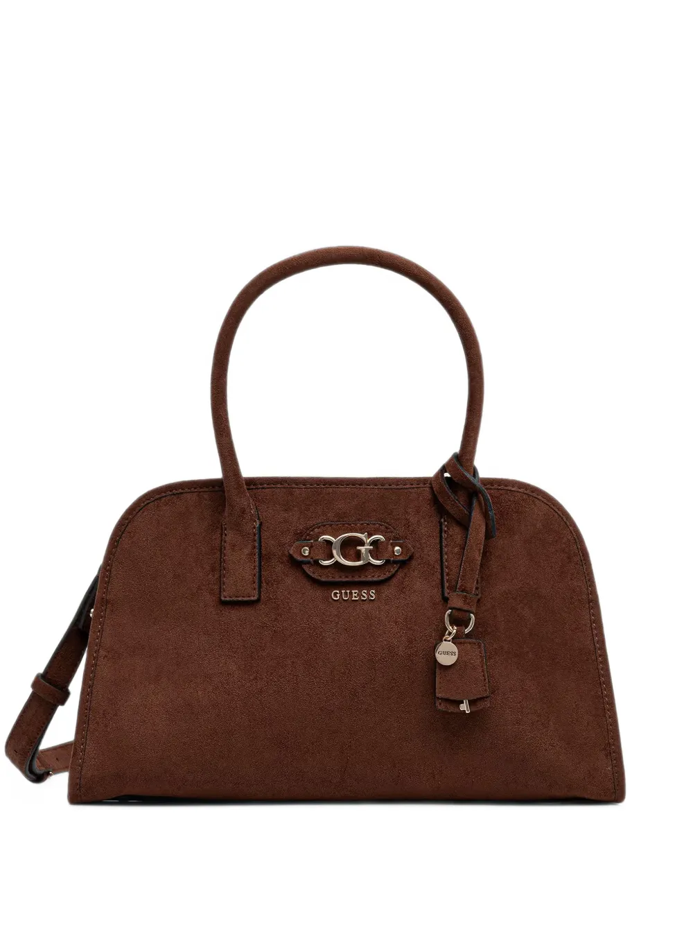 GUESS USA Samantha logo-plaque tote bag - Marrone
