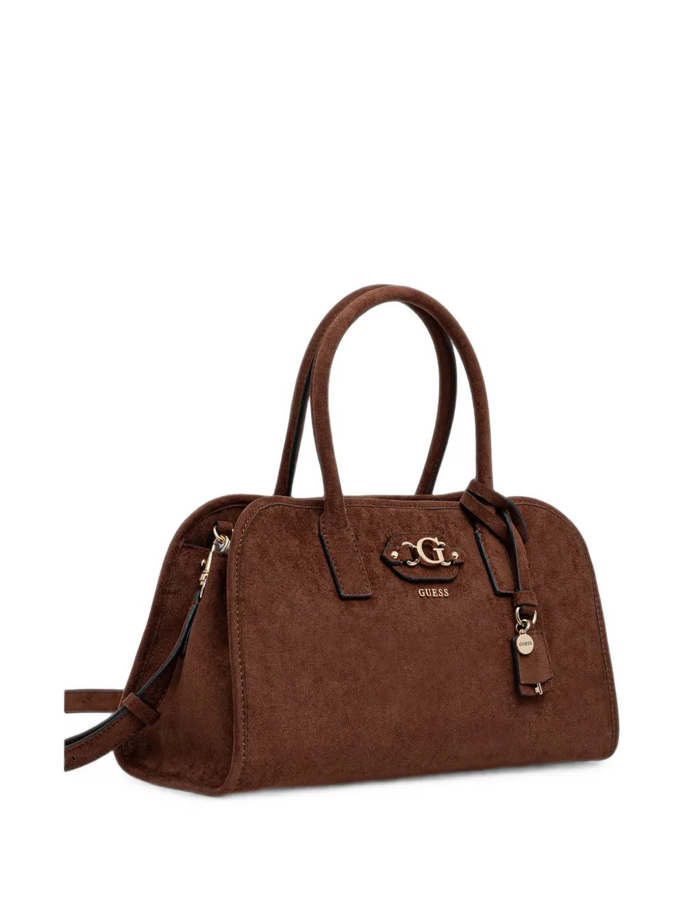 GUESS USA Samantha shopper met logoplakkaat Bruin