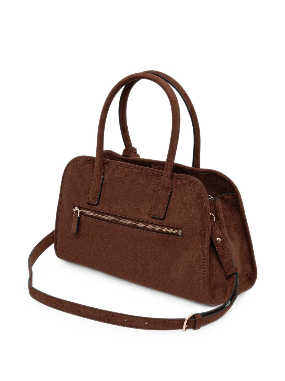 GUESS USA Samantha shopper met logoplakkaat Bruin