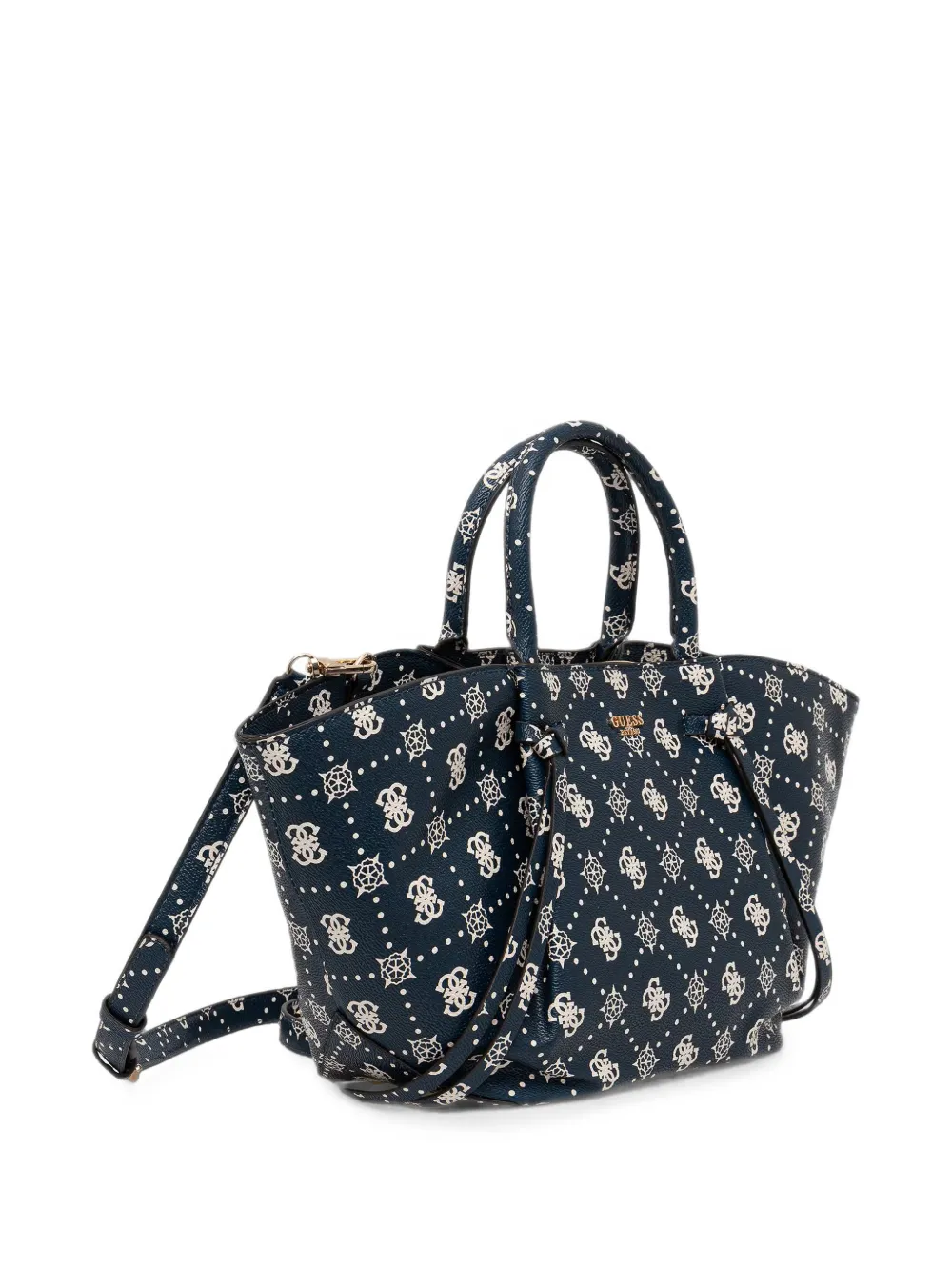 GUESS USA Allegra shopper met monogramprint Blauw