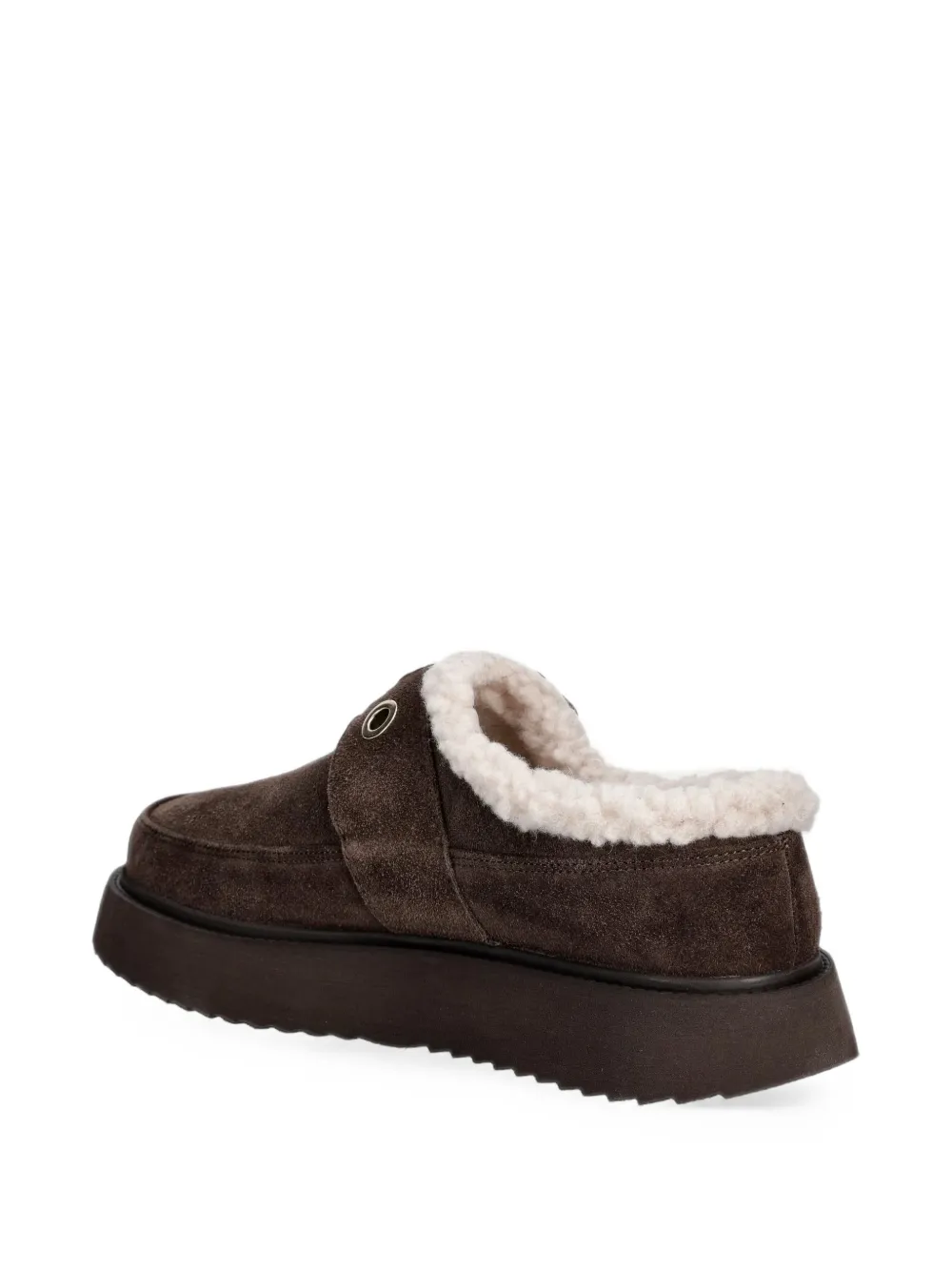 Inuikii buckle-fastening shearling-lined slippers Bruin