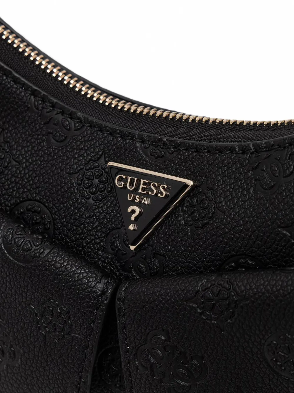 GUESS USA Blake schoudertas met logo-reliëf Zwart