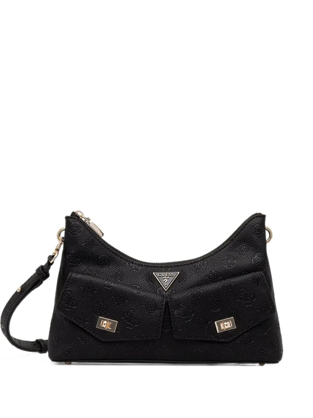 GUESS USA Blake logo-embossed shoulder bag - Nero