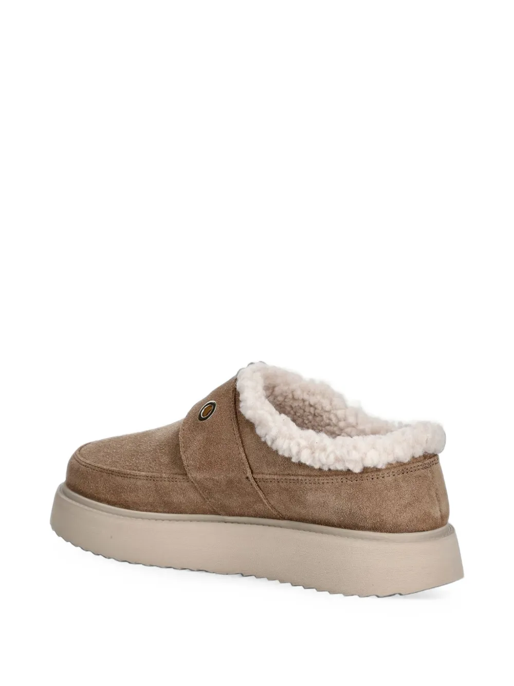 Inuikii buckle-detail flat mules Beige