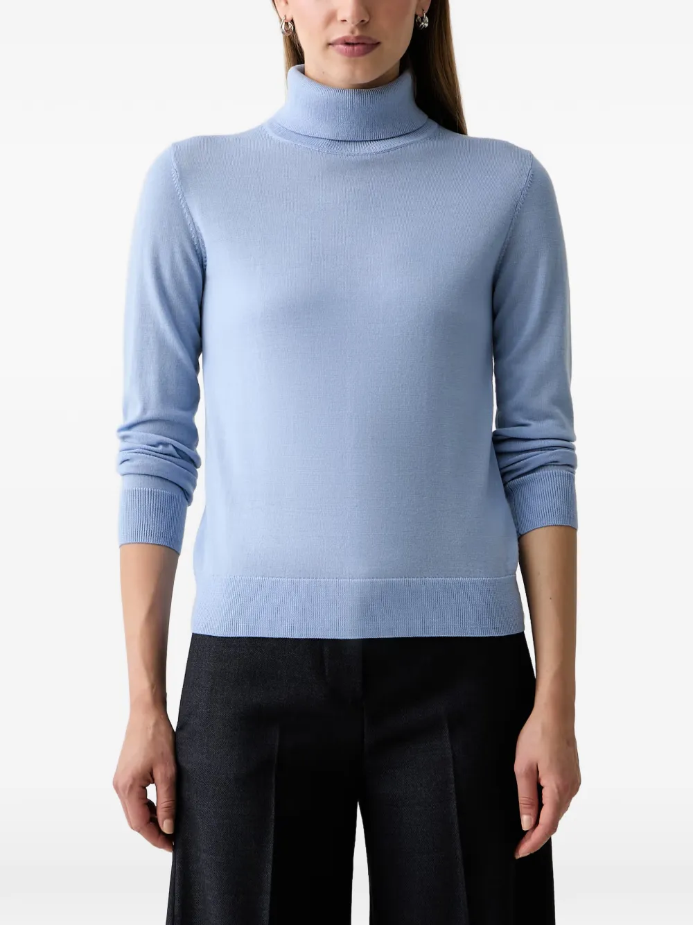 Gant Roll-neck Sweater In Purple