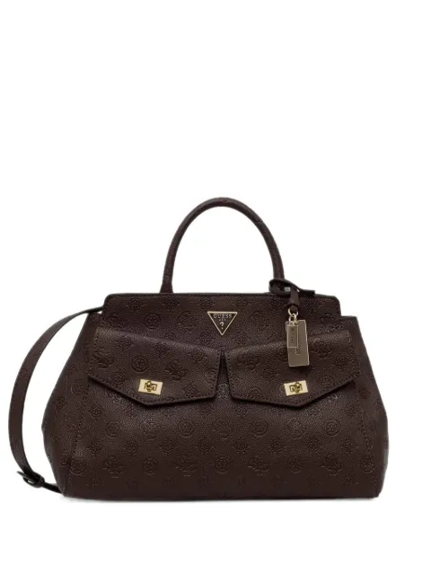 GUESS USA large Blake logo-plaque tote bag
