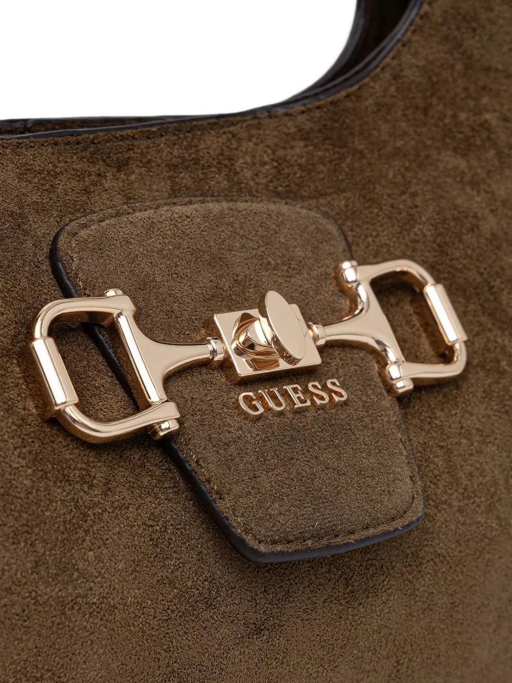 GUESS USA Sunset schoudertas met suède effect Groen