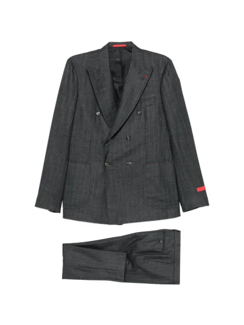 Isaia pinstriped double-breasted suit