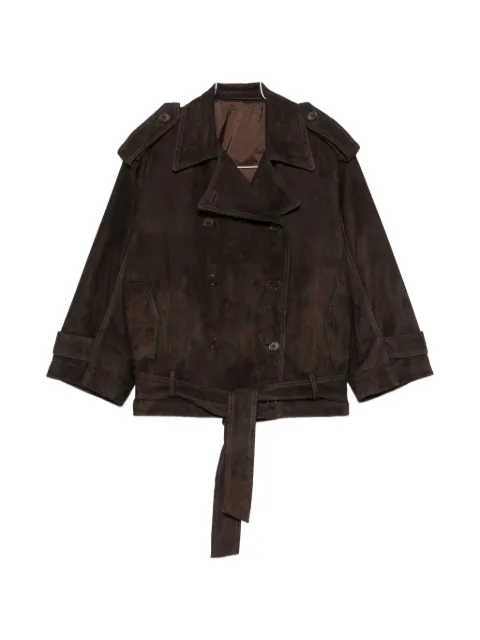 Salvatore Santoro double-breasted suede jacket