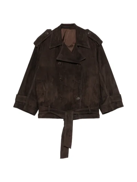 Salvatore Santoro double-breasted suede jacket