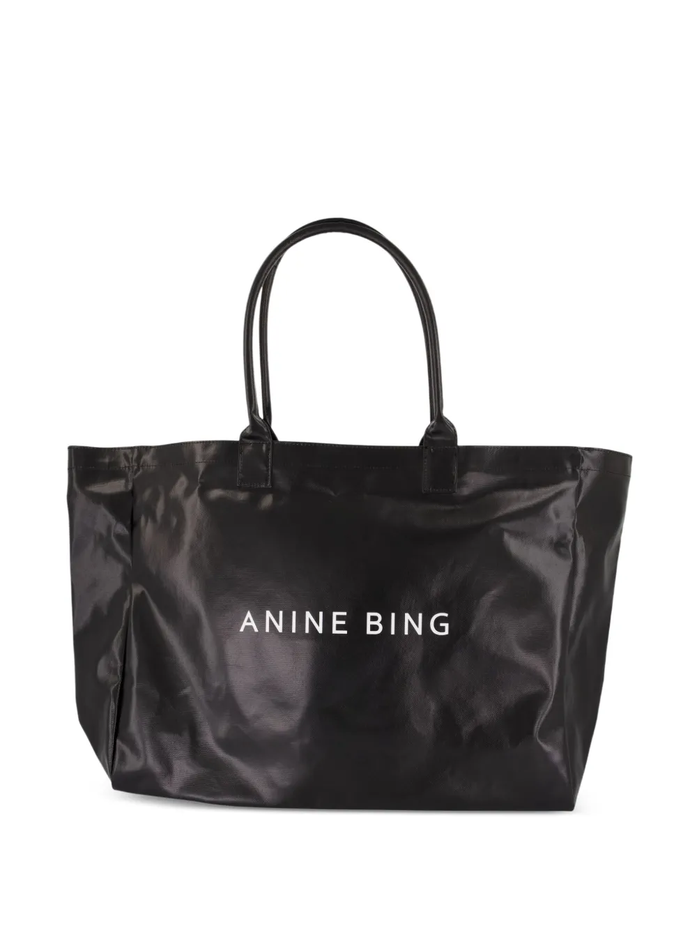 ANINE BING Leo coated canvas tote · OS