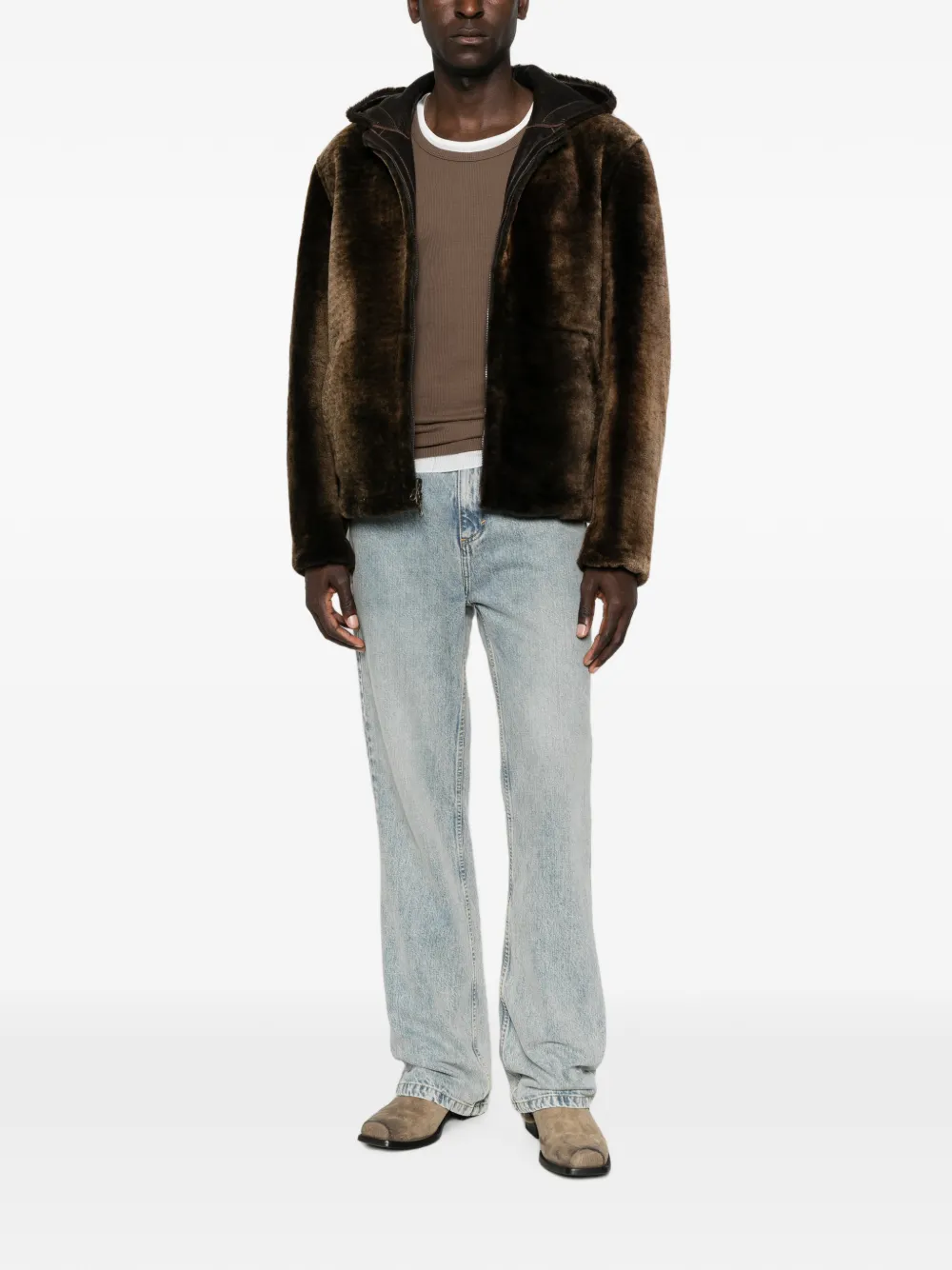 Salvatore Santoro Jack met capuchon Bruin