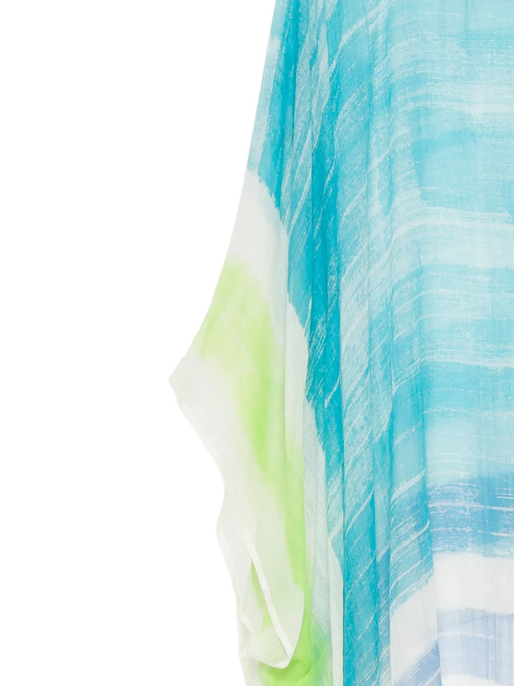 Colombo Handgeverfde blouse met abstracte print Blauw