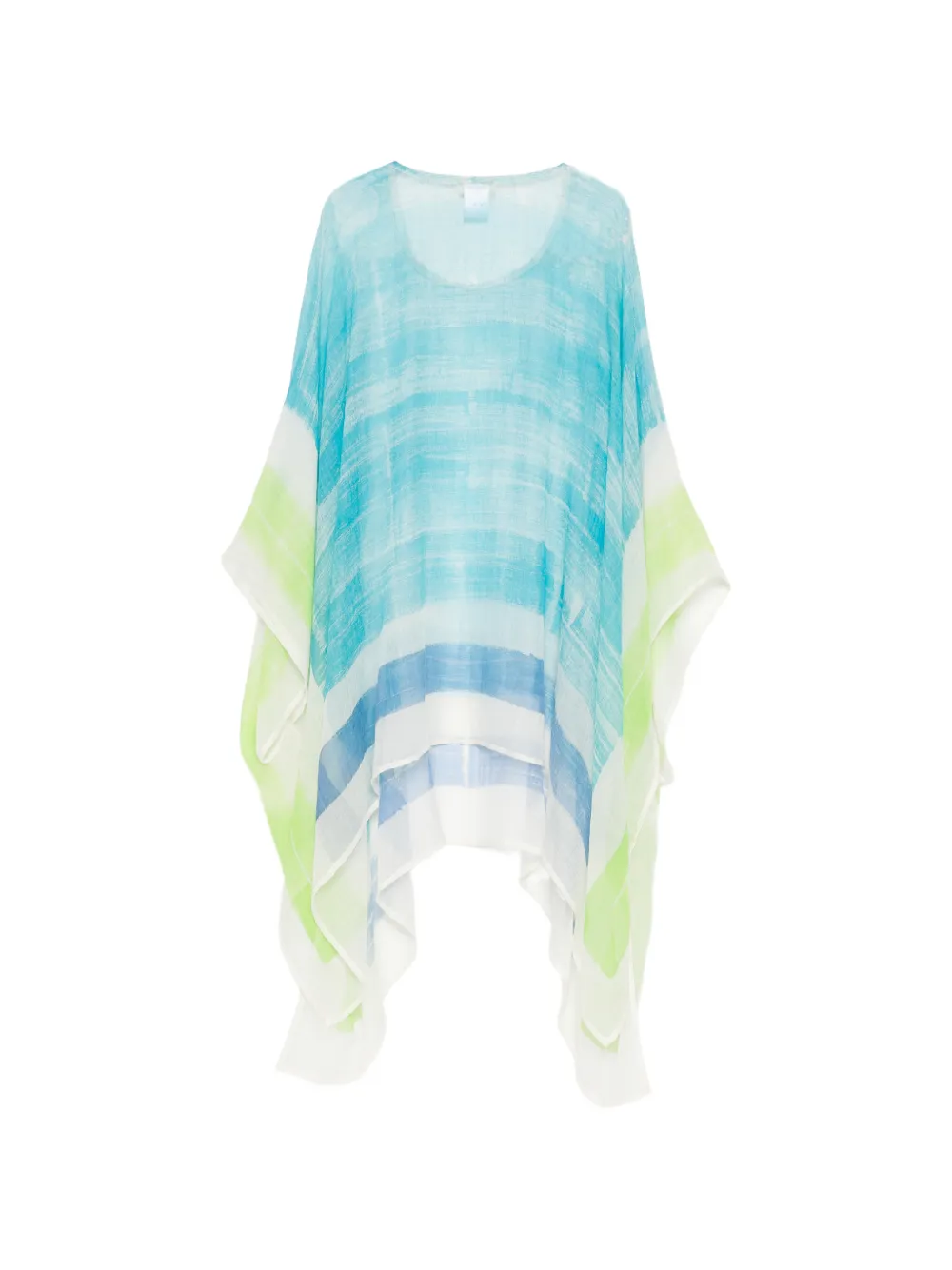 Colombo Handgeverfde blouse met abstracte print Blauw