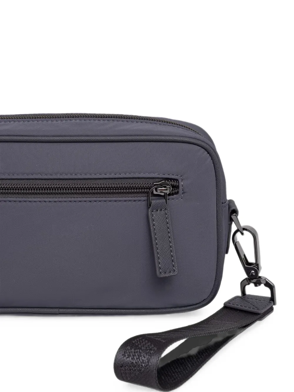 Emporio Armani Toilettas met logoplakkaat Grijs