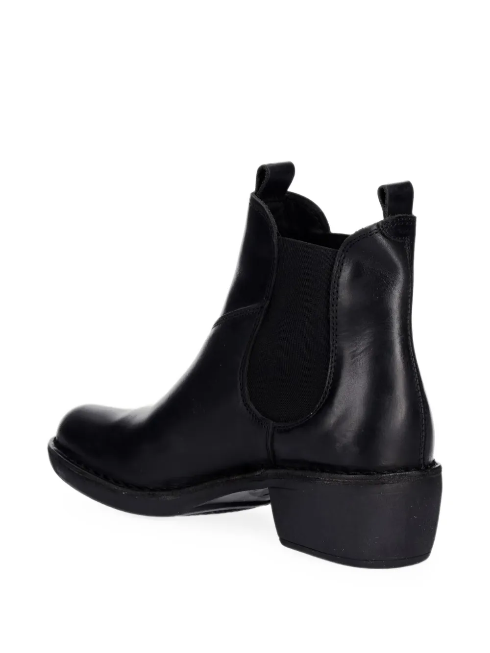Fly London elasticated leather Chelsea boots Zwart