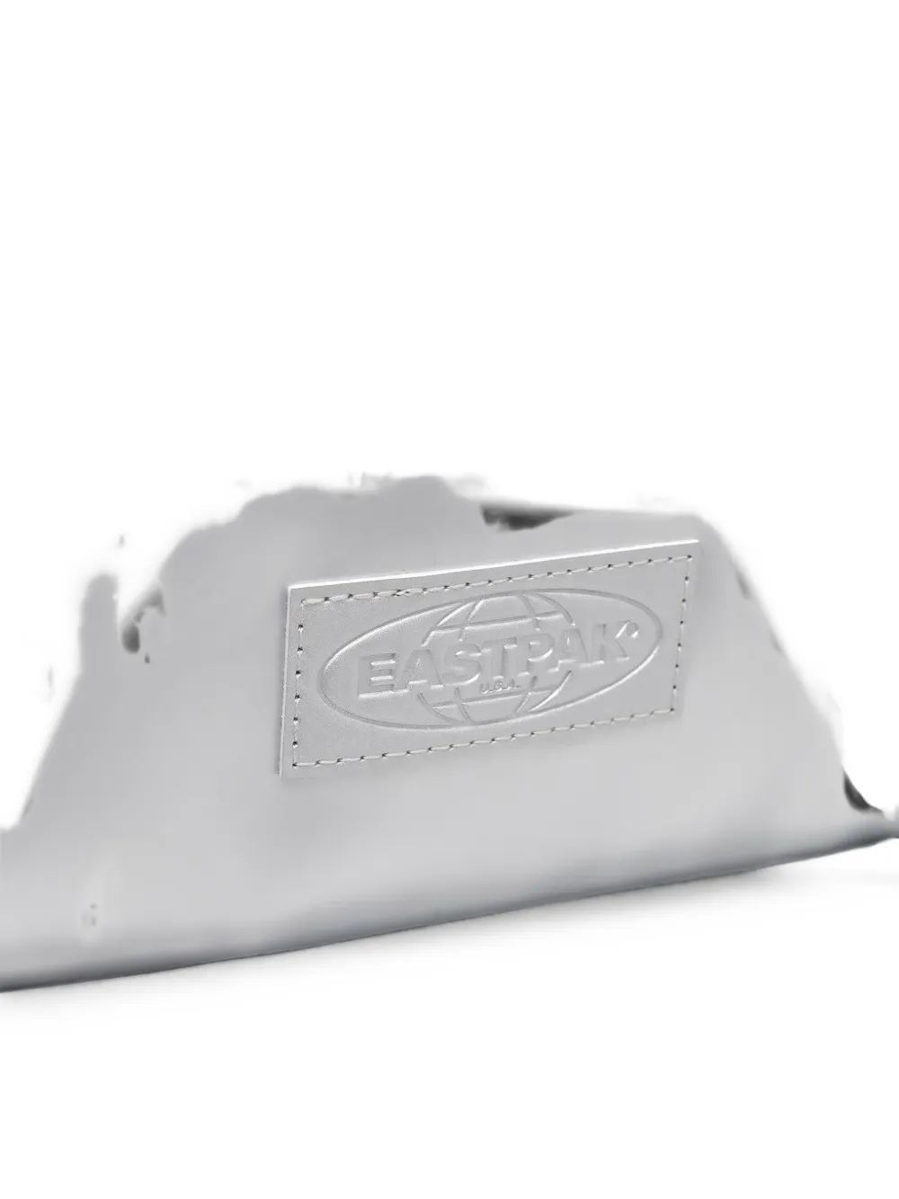 Eastpak Tecum F logo-patch backpack Zilver
