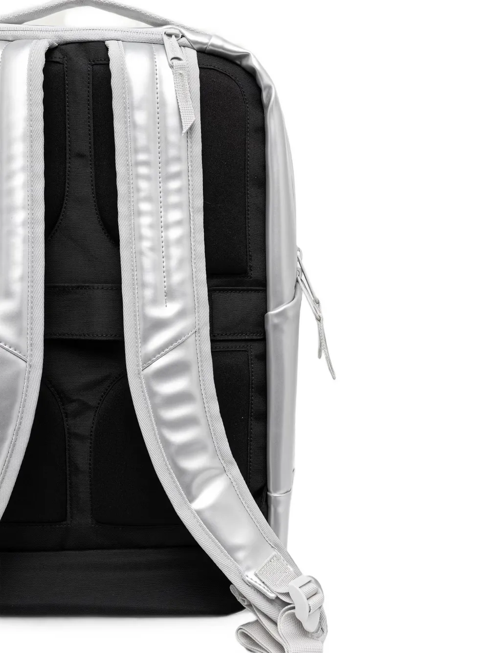 Eastpak Tecum F logo-patch backpack Zilver