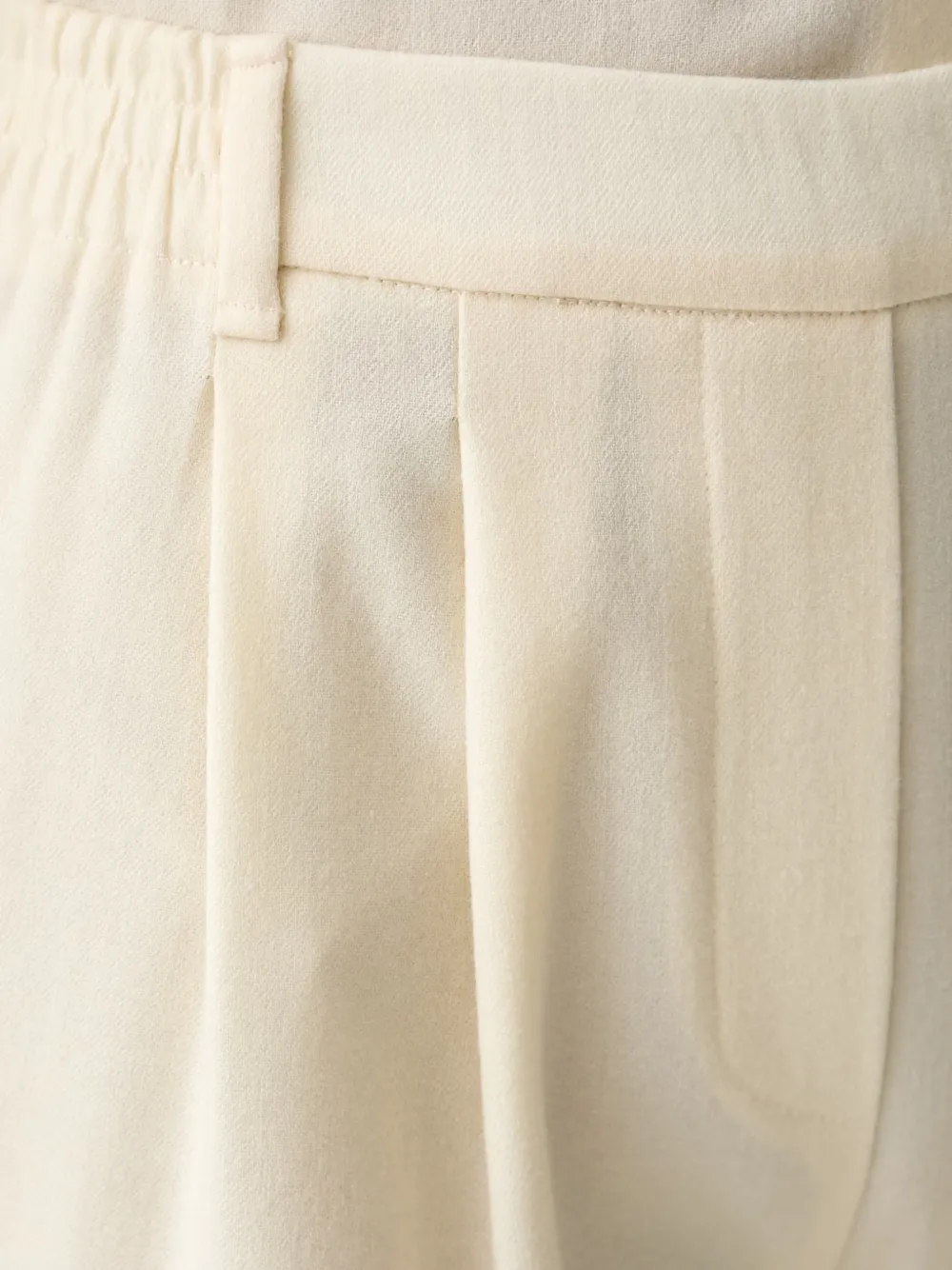 Ermanno Scervino Plooibroek met wijde pijpen Beige