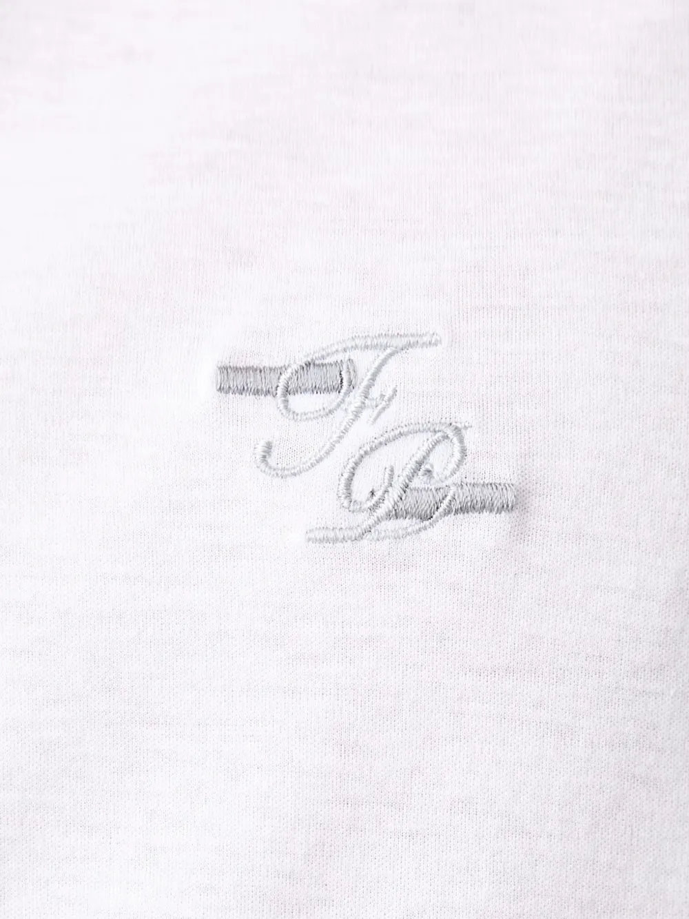 Filling Pieces Overhemd met geborduurd logo Wit