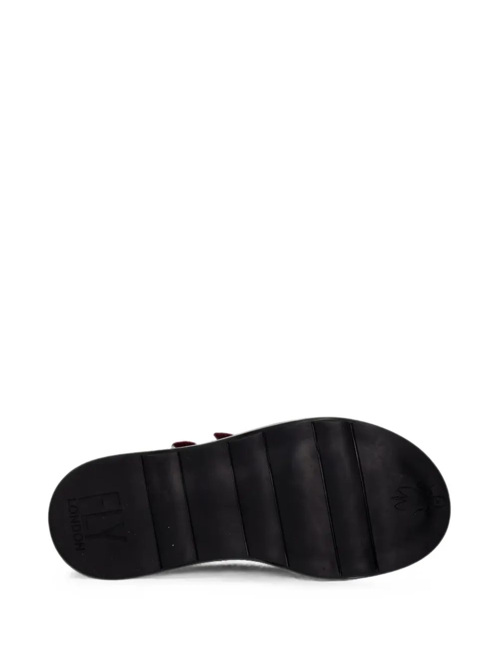 Fly London TORK514FLY touch-strap leather ballet flats Rood