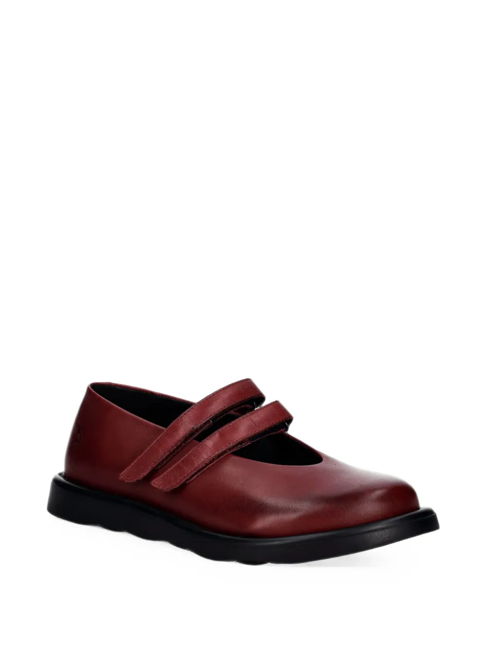 Fly London TORK514FLY touch-strap leather ballet flats Rood