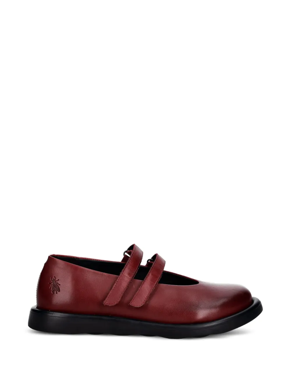 Fly London TORK514FLY touch-strap leather ballet flats - Rosso